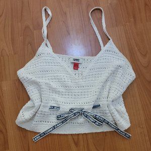 Tommy Hilfiger Crochet Cropped Tank Top